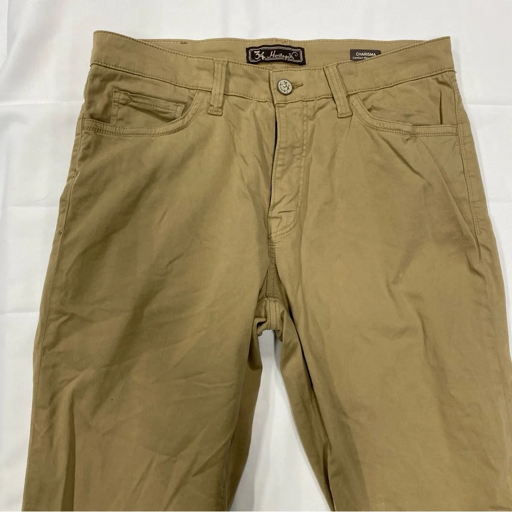 34 Heritage Men’s Khaki/Tan Charisma Work Pants Size 36/30
